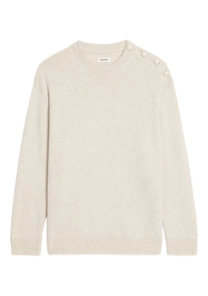 Zadig&Voltaire Swyna LC Bijoux star-embellished sweater - Neutrals