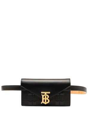 Burberry Pre-Owned 2017-2025 Quilted Leather TB Envelope belt bag - Black