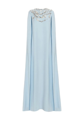 Oscar de la Renta crystal-embellished dress - Blue