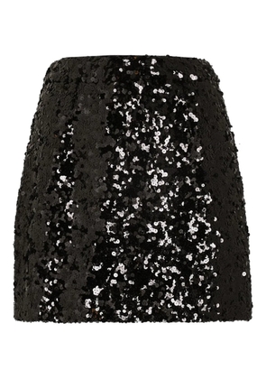 Dolce & Gabbana sequined mini skirt - Black