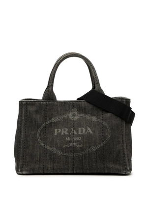 Prada Pre-Owned 2013-2025 Small Denim Canapa Logo satchel - Grey