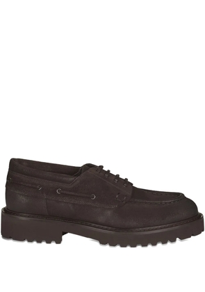 Doucal's lace-up boat shoes - Brown