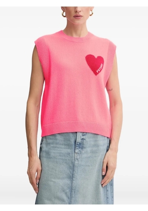 FROM FUTURE heart-motif sleeveless vest - Pink