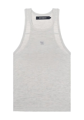 MISBHV logo-embroidered tank top - Grey