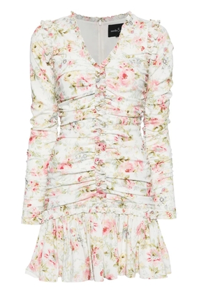 Needle & Thread enchanted garden ellen crepe dress - White