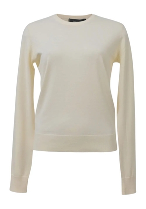Theory crew-neck ribbed-trim sweater - Neutrals