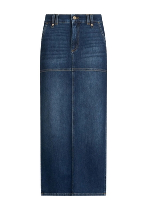 LIU JO side-slit denim skirt - Blue