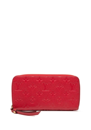 Louis Vuitton Pre-Owned 2020 Monogram Empreinte Zippy Wallet long wallets - Red