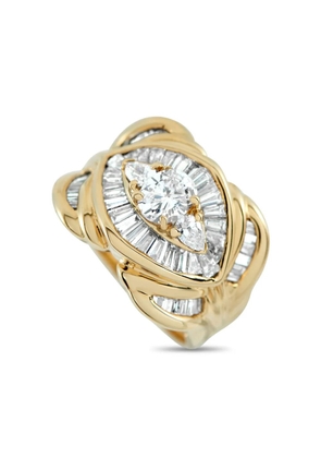 LB Exclusive 18K yellow gold diamond ring