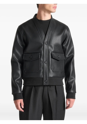 Manière De Voir faux-leather jacket - Black