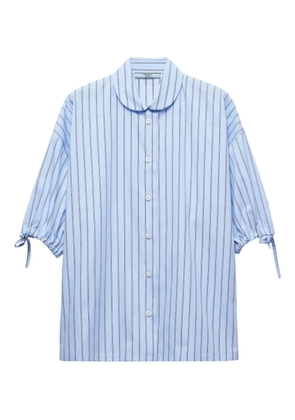 Prada striped poplin shirt - Blue