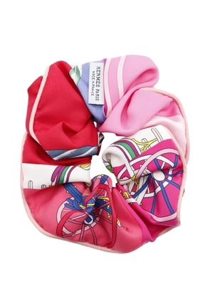 Hermès Pre-Owned 2010s Claudia silk scrunchie - Pink