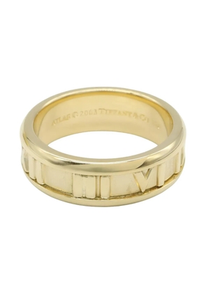 Tiffany & Co. Pre-Owned 2010s 18K yellow gold Atlas roman-numeral ring