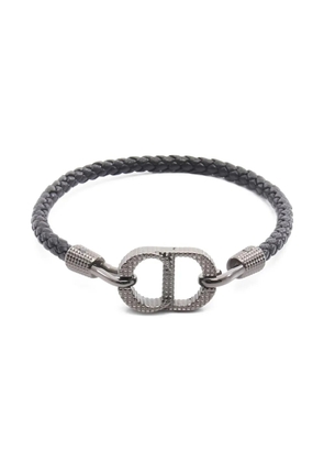 Christian Dior Pre-Owned 2020s CD Icon leather bracelet - Black
