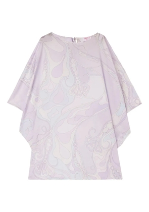 PUCCI wave-print kaftan dress - Purple