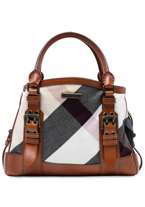 Burberry Pre-Owned 2000-2017 Mega Check Canvas Marston tote bag - Brown