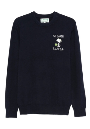 MC2 Saint Barth heron light embry graphic sweater - Blue