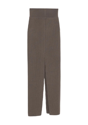 Rick Owens sliced skirt - Brown