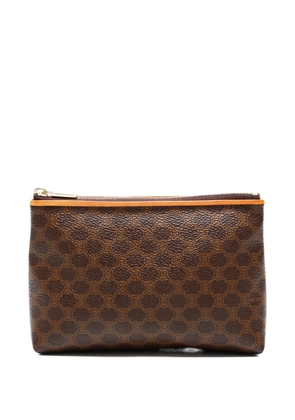 Celine Pre-Owned 1990-2000s Macadam zip pouch - Brown