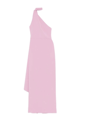 Solace London one-shoulder drape dress - Pink