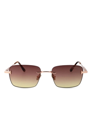 TOM FORD Eyewear Jake rectangle-frame sunglasses - Brown