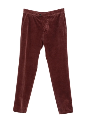 michael coal Michael Coal zip-fastening corduroy trousers - Red