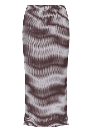 Issey Miyake Sway Pleats skirt - Brown