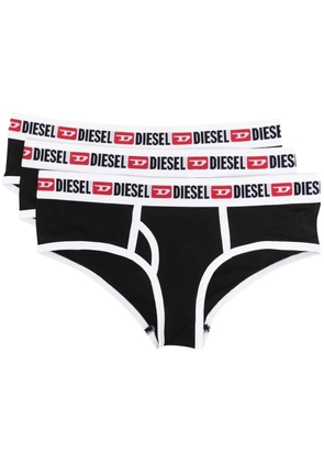 Diesel Ufpn-Oxy logo-waistband briefs (pack of three) - Black