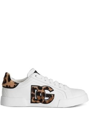 Dolce & Gabbana logo-patch sneakers - White