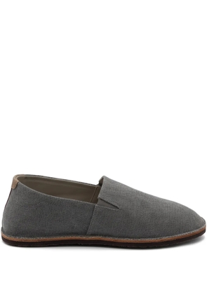 Brunello Cucinelli canvas slip-on espadrilles - Grey