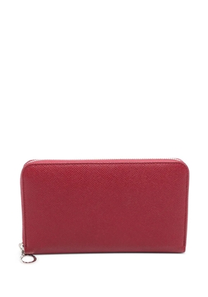 Bvlgari Pre-Owned 2010-2025 Leather Zip Around Wallet long wallets - Red