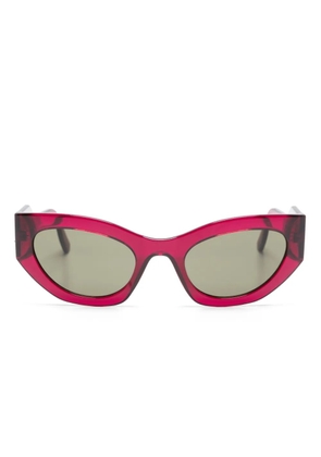 Karl Lagerfeld logo-embossed cat eye-frame sunglasses - Pink