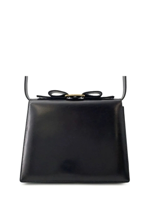Ferragamo Pre-Owned 2000-2015 Leather Vara Bow Ribbon crossbody bag - Black