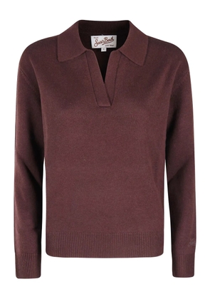MC2 Saint Barth polo-collar sweater - Brown