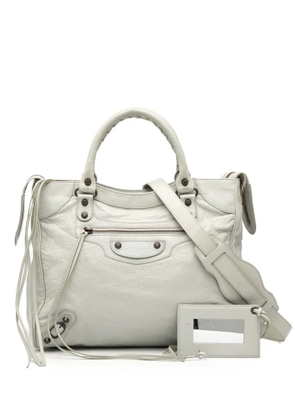 Balenciaga Pre-Owned 2005-2025 Lambskin Motocross Classic Velo satchel - Grey