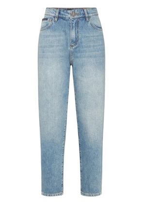 Philipp Plein logo-plaque jeans - Blue