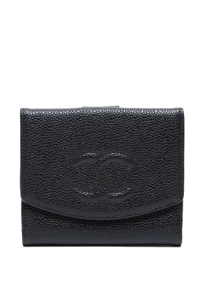 CHANEL Pre-Owned 1997-1999 interlocking-CC wallet - Black