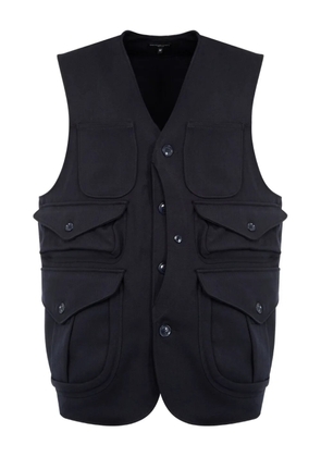 Engineered Garments Hunting multi-pocket gilet - Blue