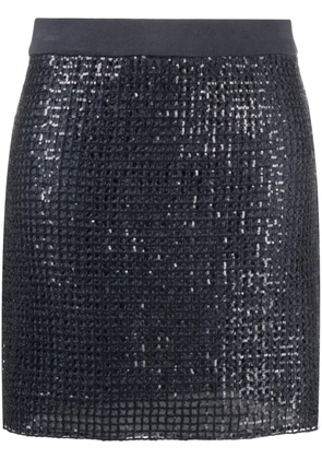 Brunello Cucinelli sequin-embellished miniskirt - Grey