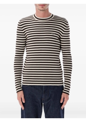 Prada stripe-pattern T-shirt - Neutrals