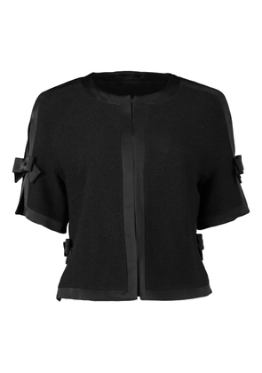 MAISON COMMON bow-embellished top - Black