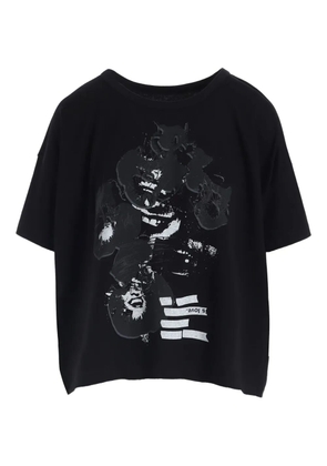 Y's graphic-print T-shirt - Black