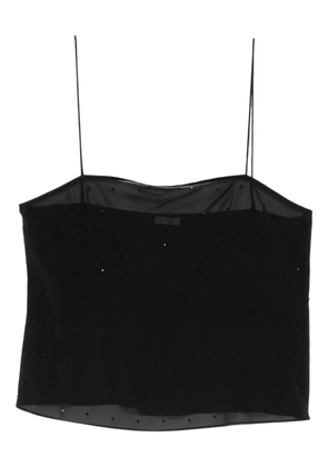St. Agni glass bead top - Black