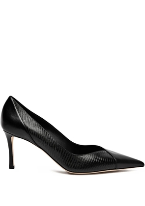Jimmy Choo Cass 75 calf leather pumps - Black
