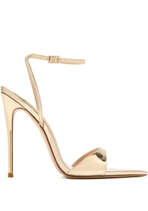 Femme La 120mm GG metallic stiletto sandals - Gold
