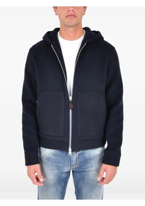 Jacob Cohën hooded zip-up jacket - Blue