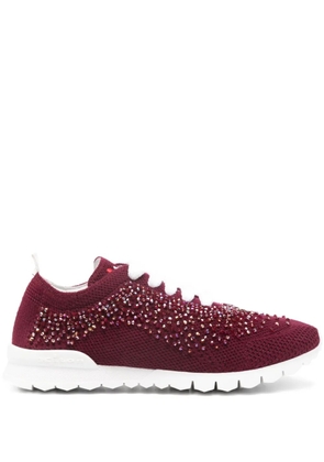 Kiton embellished trainers - Red