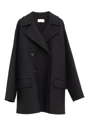 The Row double-breasted pocket coat - Black