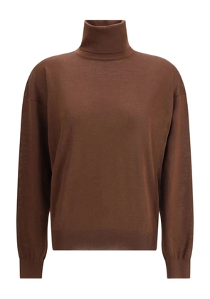 Saint Laurent long-sleeves turtleneck sweater - Brown