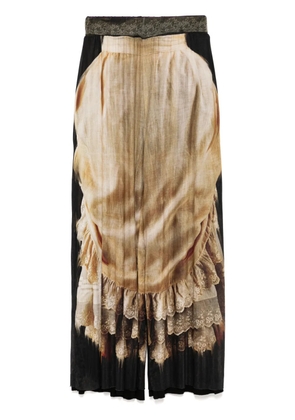 IA LONDON printed trousers - Black